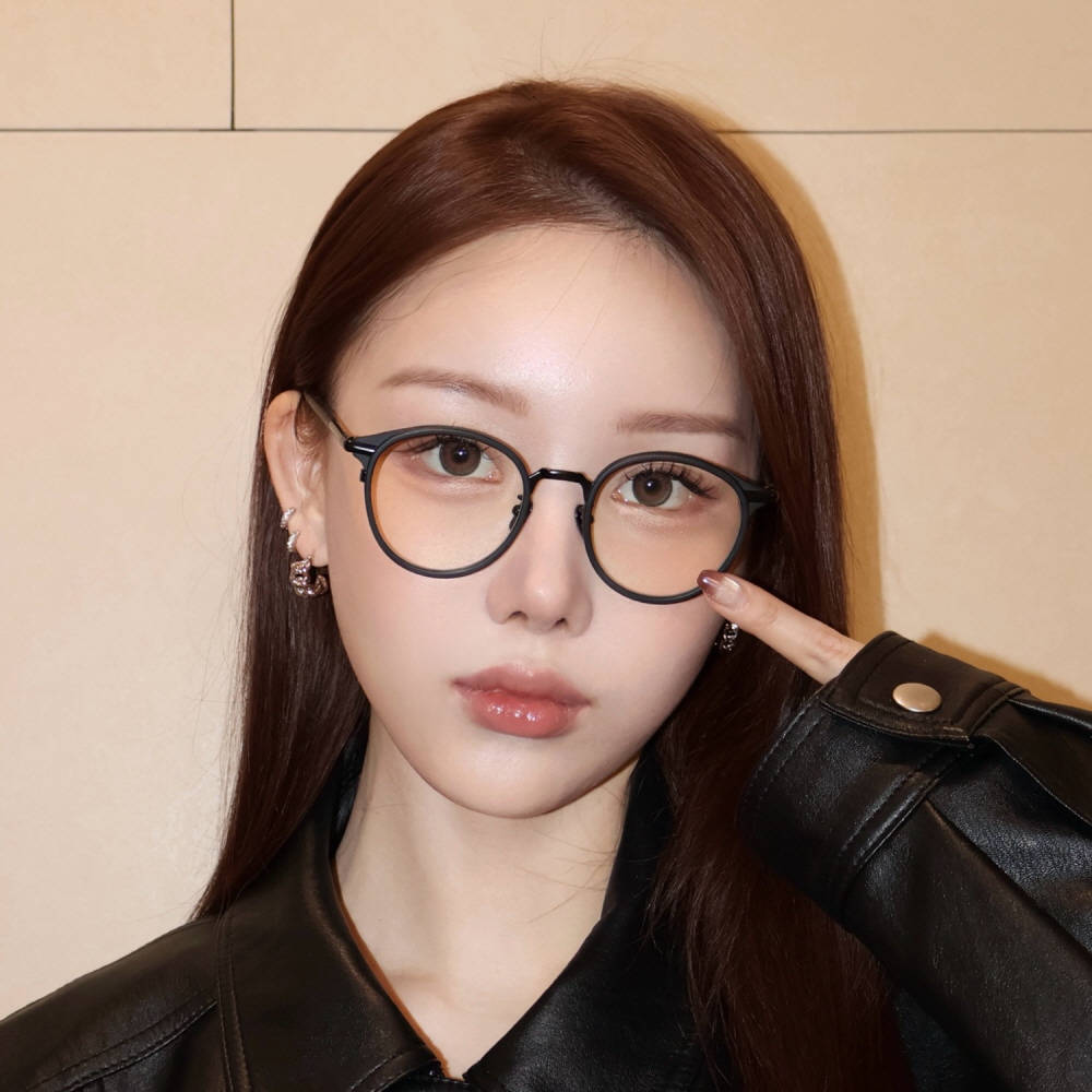 마노모스 안경 조지 블랙에디션 무광 검정 뿔테안경 여자 남자 블루라이트차단 - 상세 이미지 2