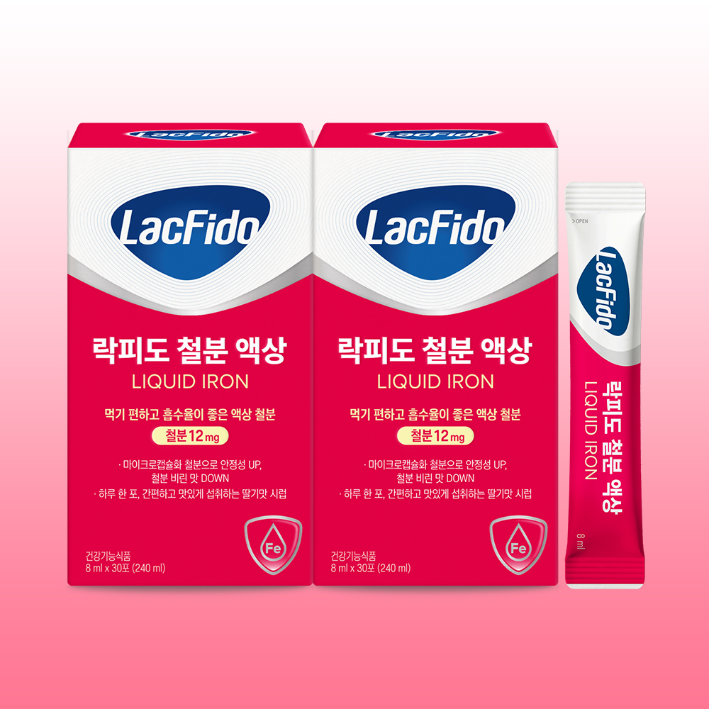 락피도 철분 액상 /흡수율 좋은 딸기맛 액상 30포, 2개 - 상품 이미지