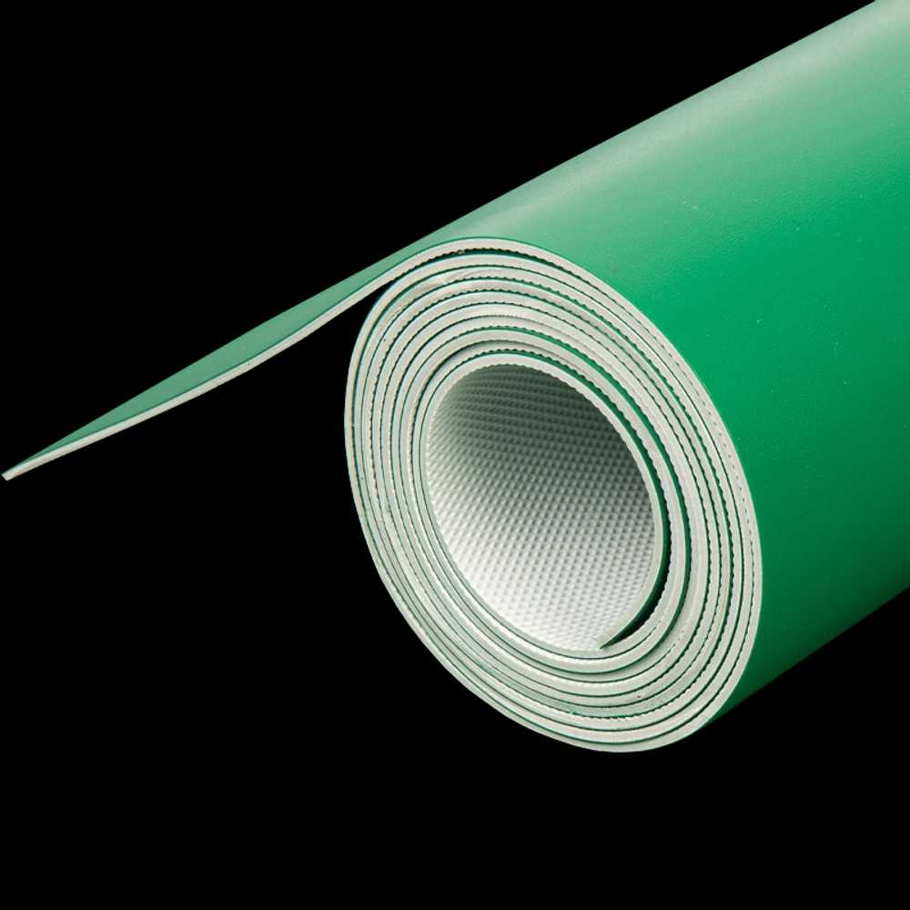 PVC 롤장판 미끄럼방지 시공 고무 사무실 바닥재 매트 초록색 1.2mm - 상품 이미지