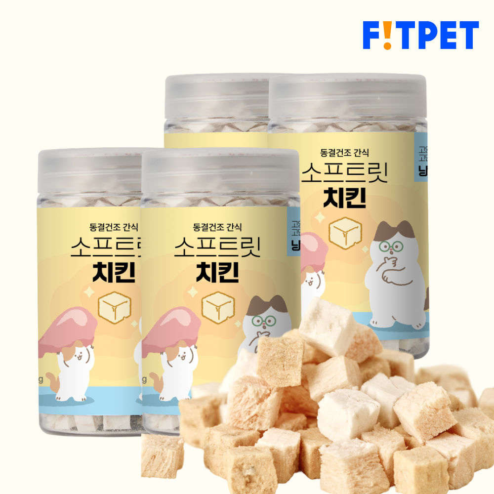 소프트릿 고양이 강아지 동결건조 트릿 북어 40g 2+2 - 메인 이미지