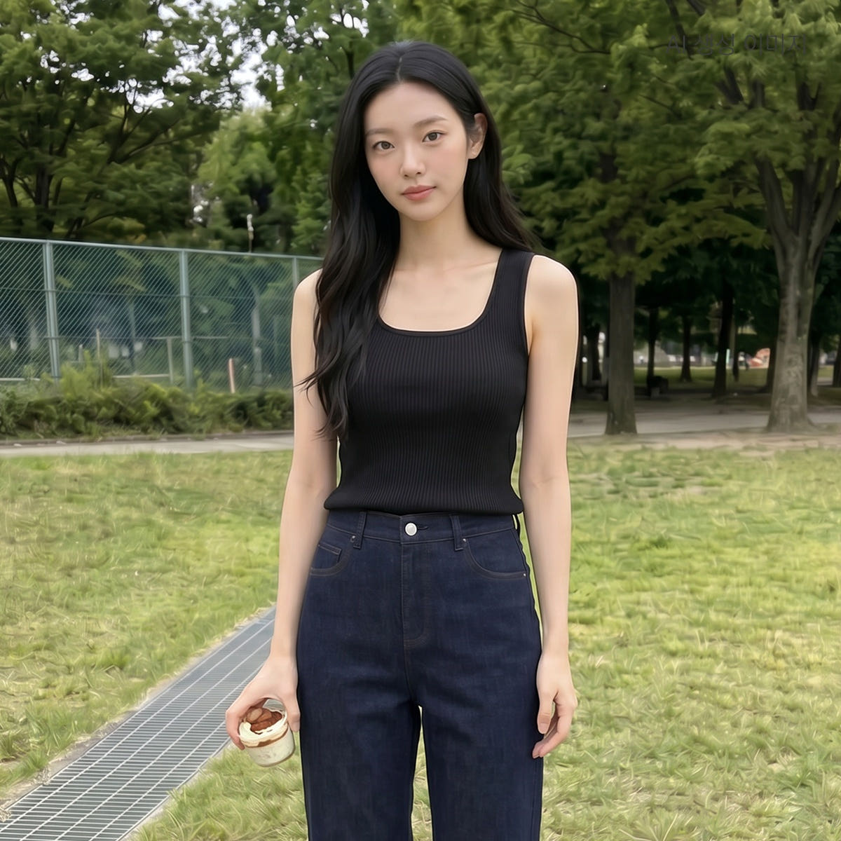 로엠 올데이 스퀘어넥 나시 스웨터 RMKAG24R01 - 상세 이미지 3