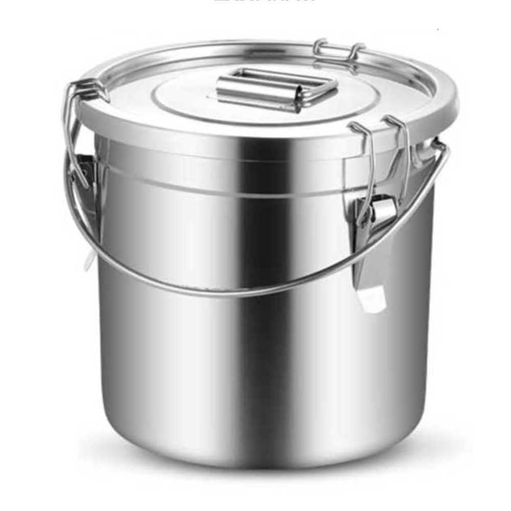 업소용 음식물 쓰레기통 수거통 짬통 밀폐식 음쓰통 20x20 5L 업그레이드 밀폐 - 상품 이미지