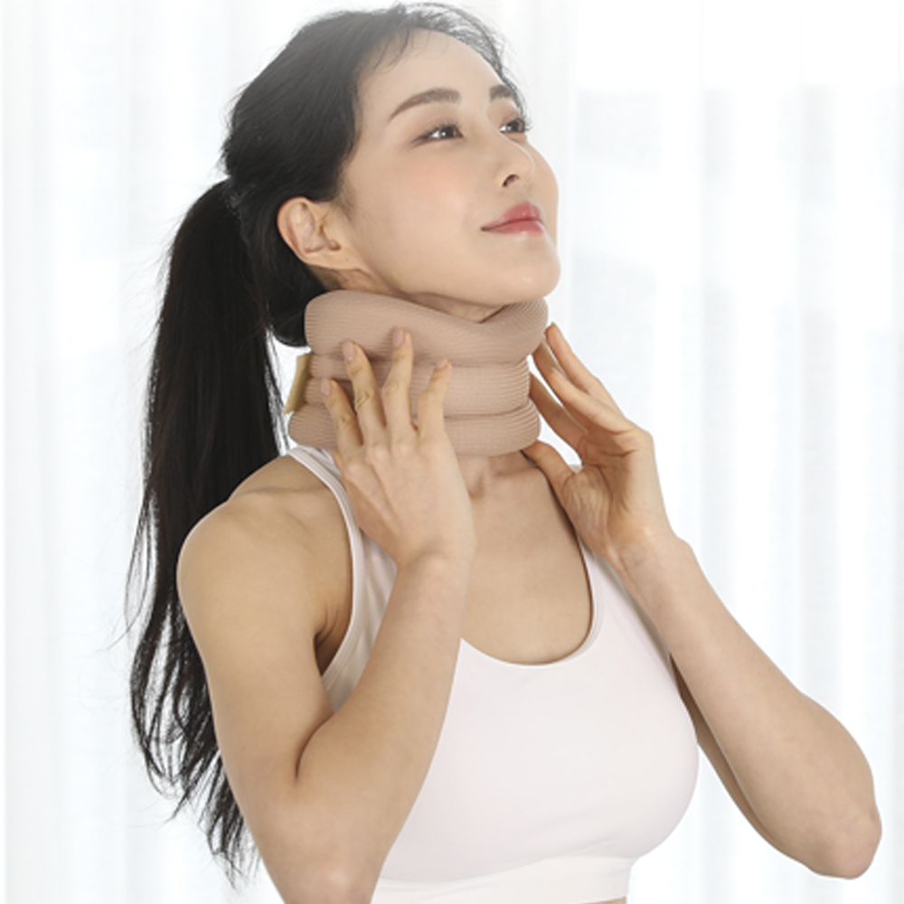 라인벨라 소프트 목보호대 쿠션형 경추 목디스크 거북목 일자목 지지대 운전 휴대용 - 상세 이미지 4