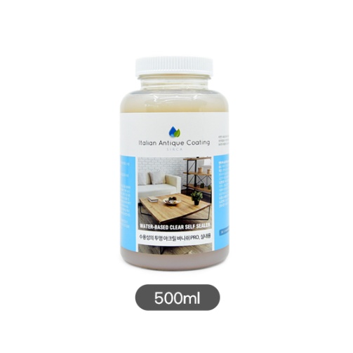 목공방 목재가구 투명 바니시 실카 수용성 엔틱 바니쉬 PRO 500ml - 상세 이미지 4