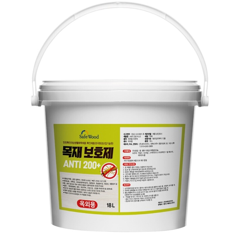 주택 수용성 목재 보호제 18리터 안티200플러스 내후성항균 방부력 - 상세 이미지 3