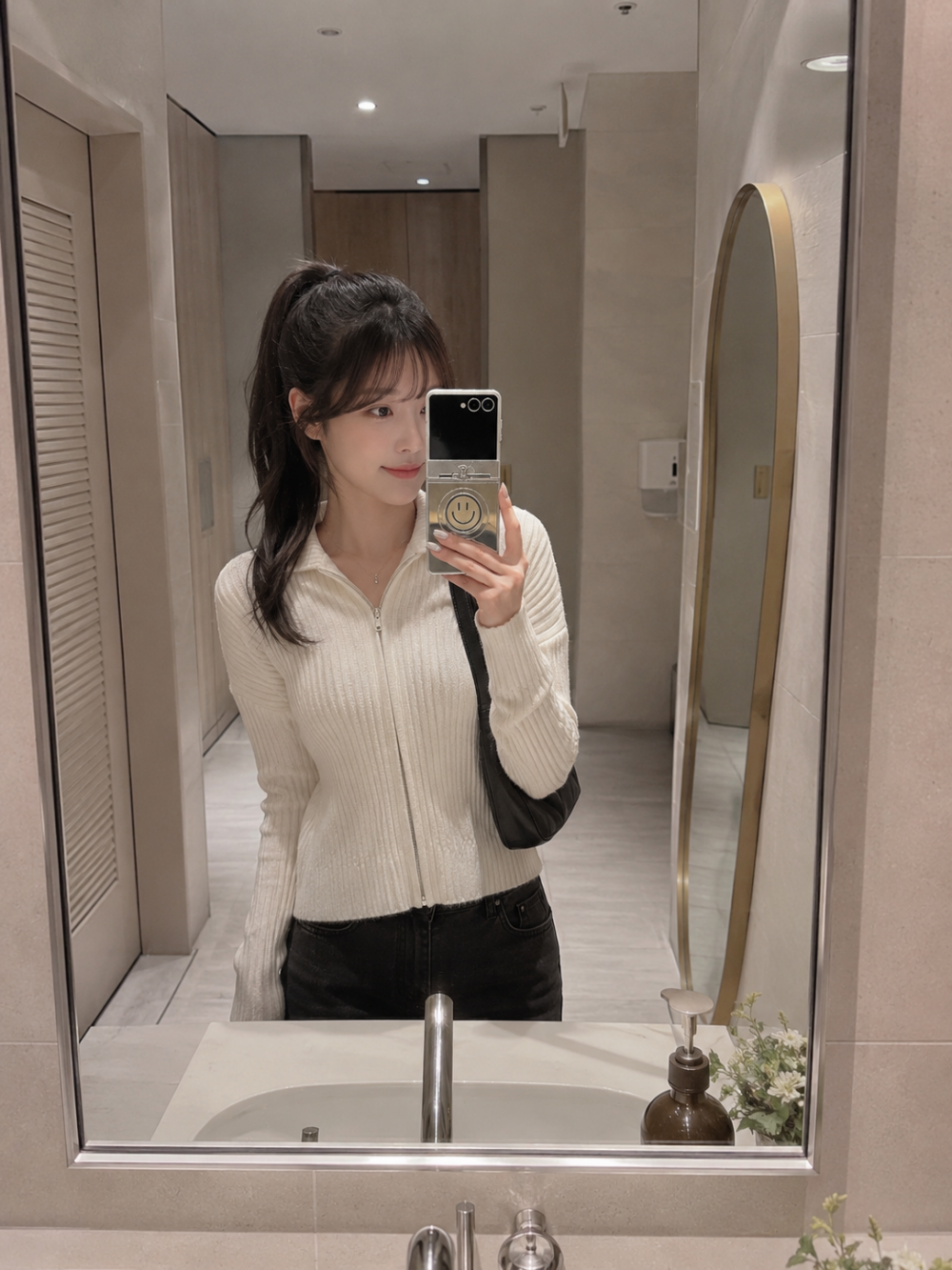 미러 맥세이프 케이스 힌지보호 링고리 딥핑크, 갤럭시Z 플립8 이미지 8