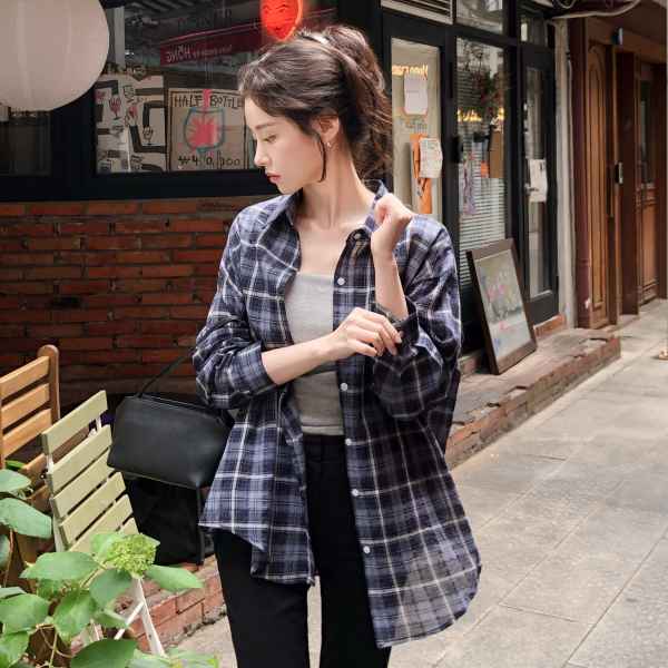 Check Shirt Blouse bs8874