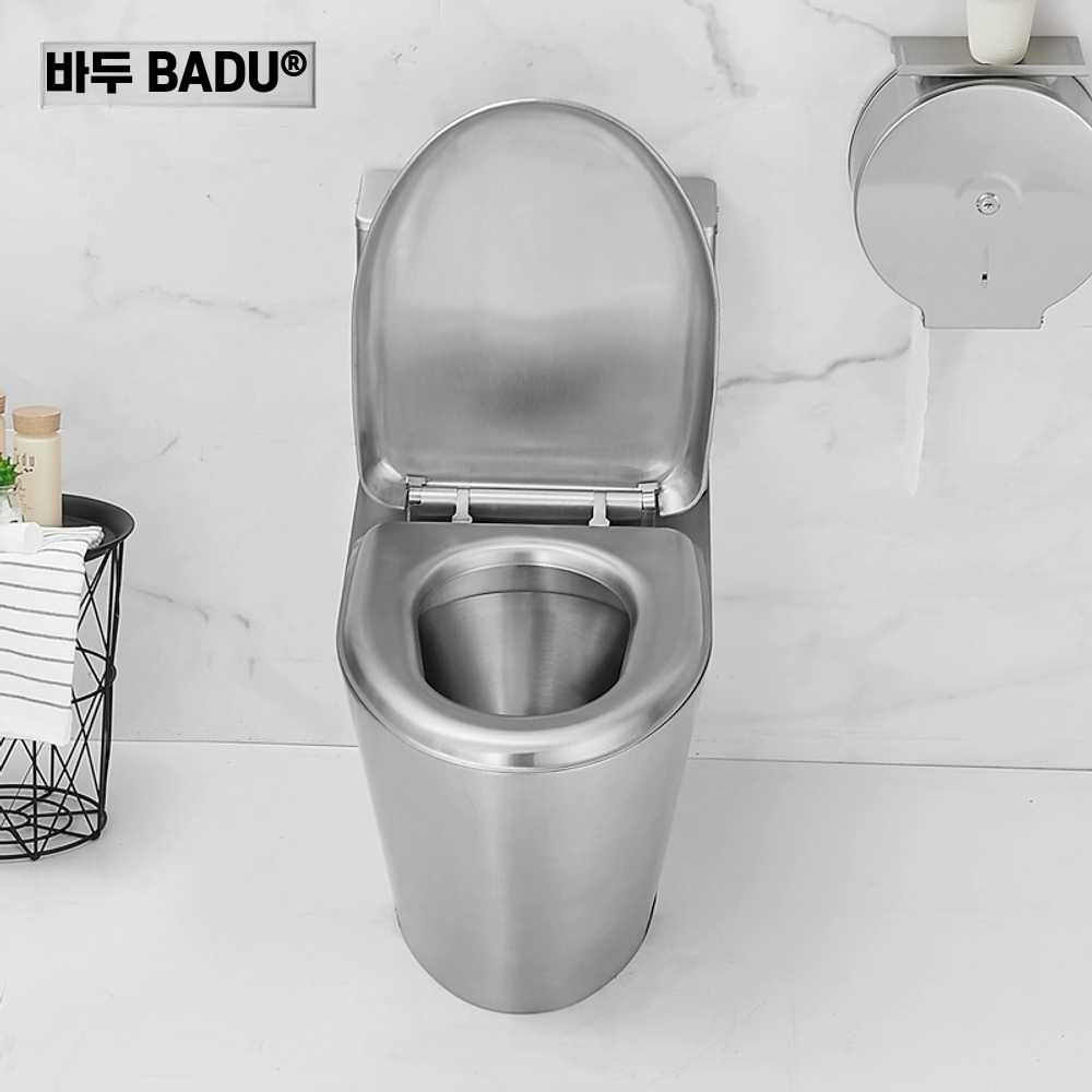스텐 좌변기 고급 카페 인테리어 구치감 검찰청 심플 (8811모델) 바닥배수 30CM - 상세 이미지 3