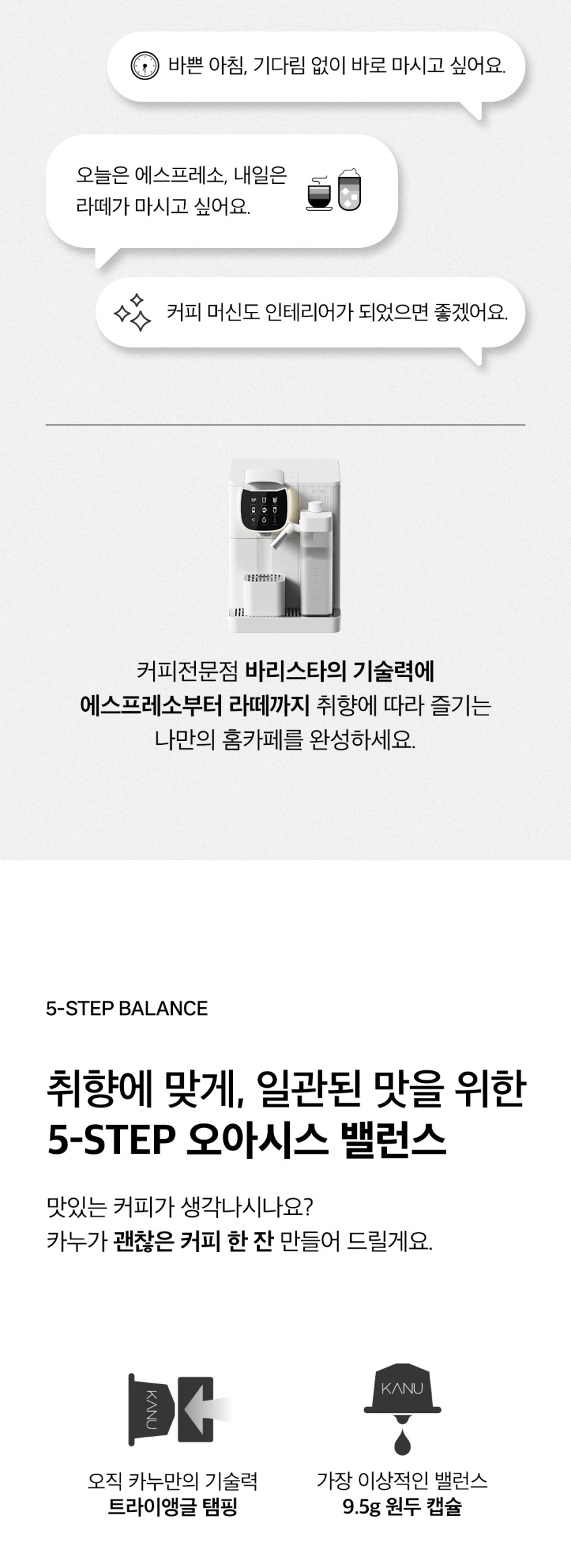 카누 바리스타 오아시스 캡슐 커피머신 판매처 상세 정보 이미지 3