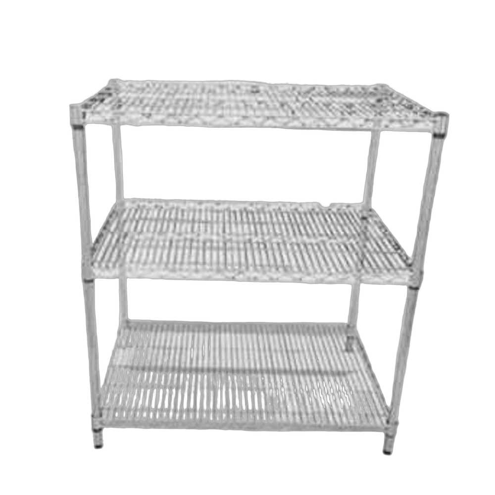 스텐 선반 앵글 진열대 물품 펜트리 철제 메탈 조립식 60x45cm 120cm 3단 - 상품 이미지