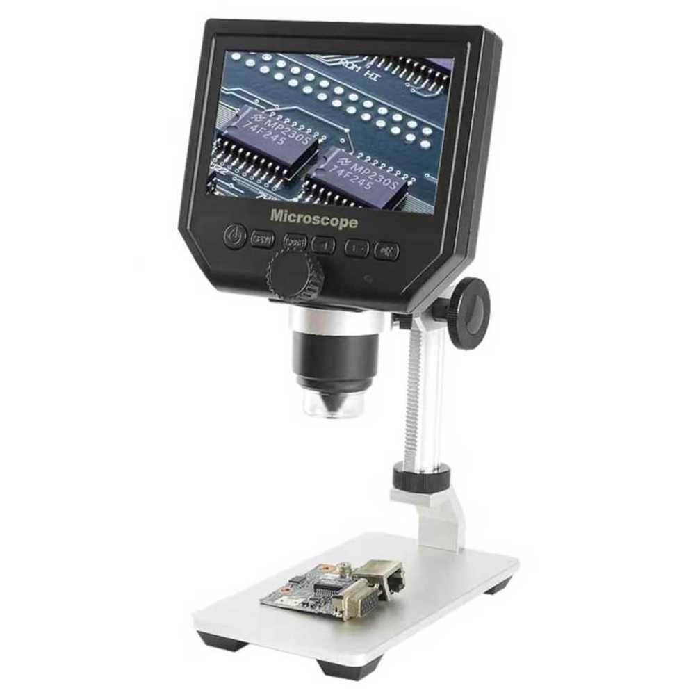 디지털 전자 현미경 고화질 LCD 생물 전자 감정 탁상 4.3인치 360만 화소 - 상품 이미지