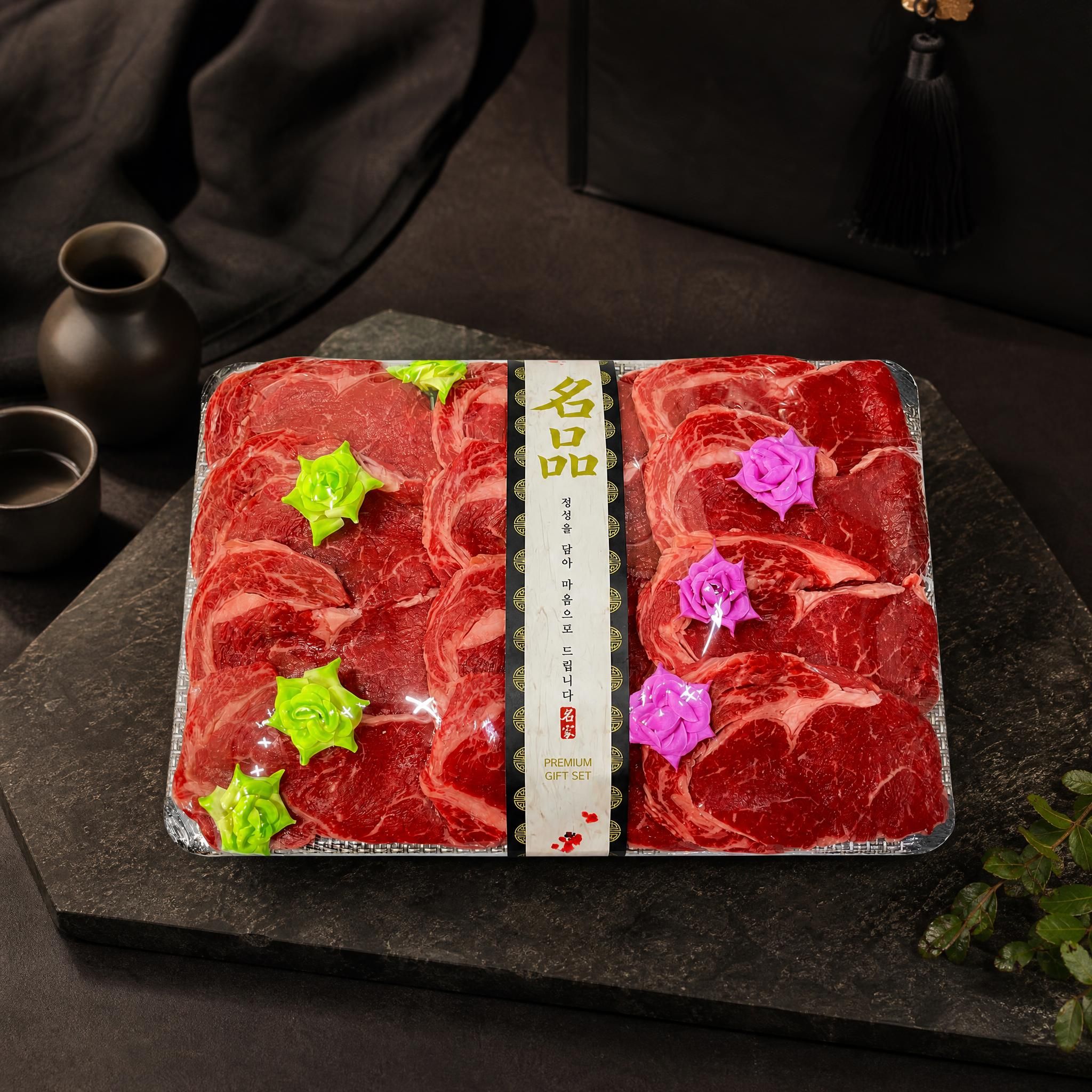친절한고깃집 1등급 꽃등심 국내산 1KG 1.5KG 부드러운고기 한우 소고기 생일 고기선물 - 상세 이미지 2