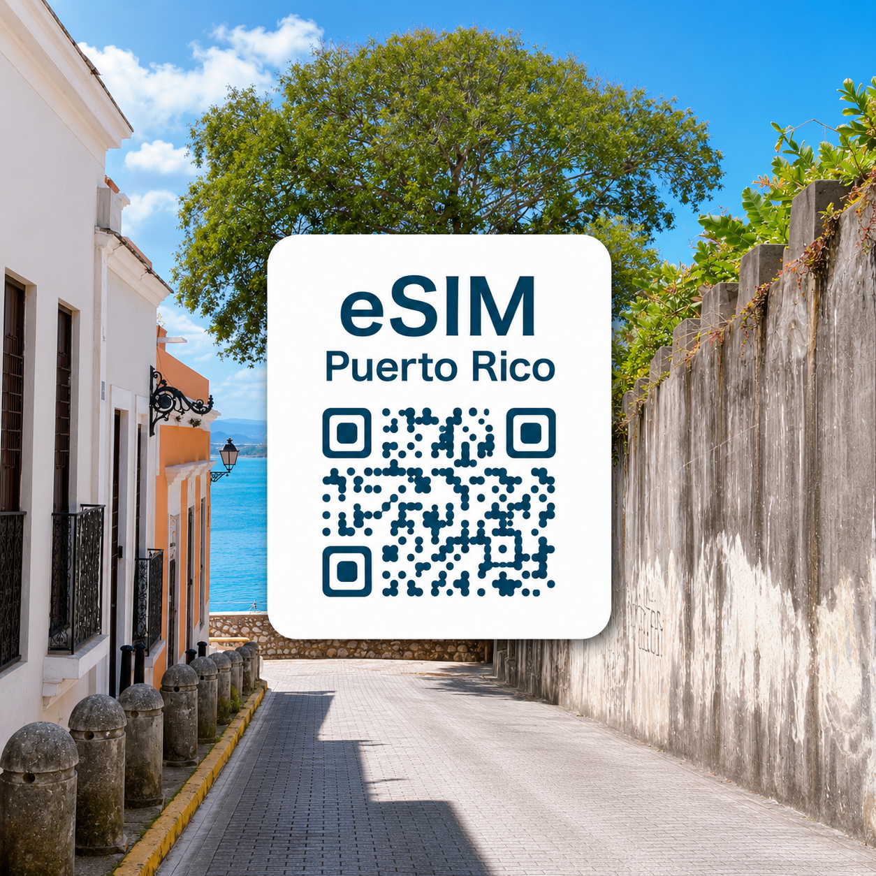 푸에르토리코 이심 eSIM T-Mobile LTE 산후안 폰세 마야구에스 엘윤케국립열대우림 모로요새 비에케스 섬 카비오로호 해변 바하데아구아스 올드산후안 이심통 - 메인 이미지