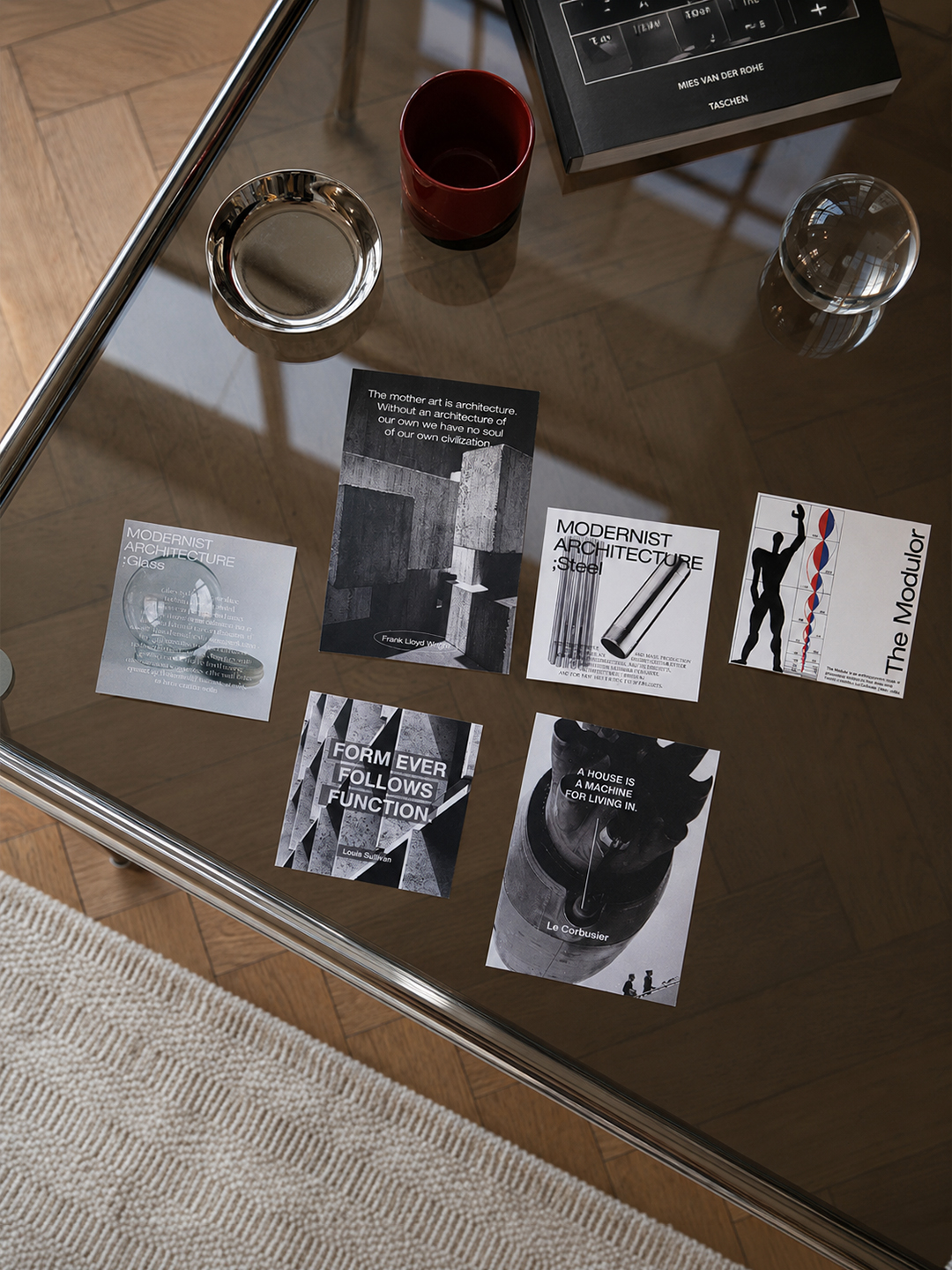 미드센추리모던 인테리어 크롬인테리어 엽서 미니포스터 모노톤 건축포스터 Modernism - 상세 이미지 4