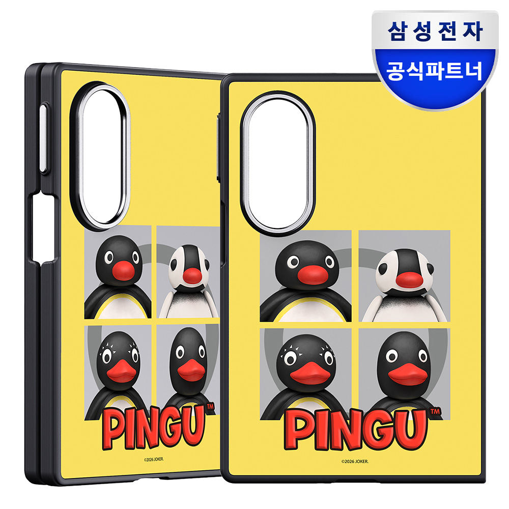 삼성 갤럭시 Z폴드8 핑구 미러 맥세이프 마그넷 케이스 - 상품 이미지