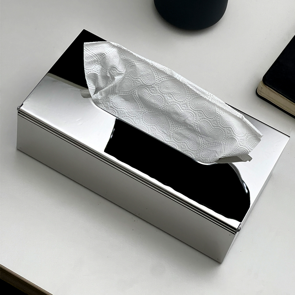 304 스텐 두루마리 롤 휴지 케이스 냅킨 보관함 디스펜서 각티슈 두루말이 티슈 M - 상세 이미지 4