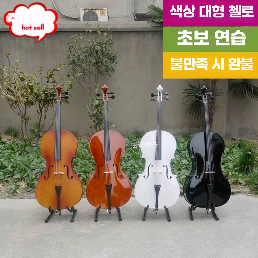 첼로 취미 레슨 교육 초보자 성인 학원 고급 원목 브라이트4/4 - 상세 이미지 2