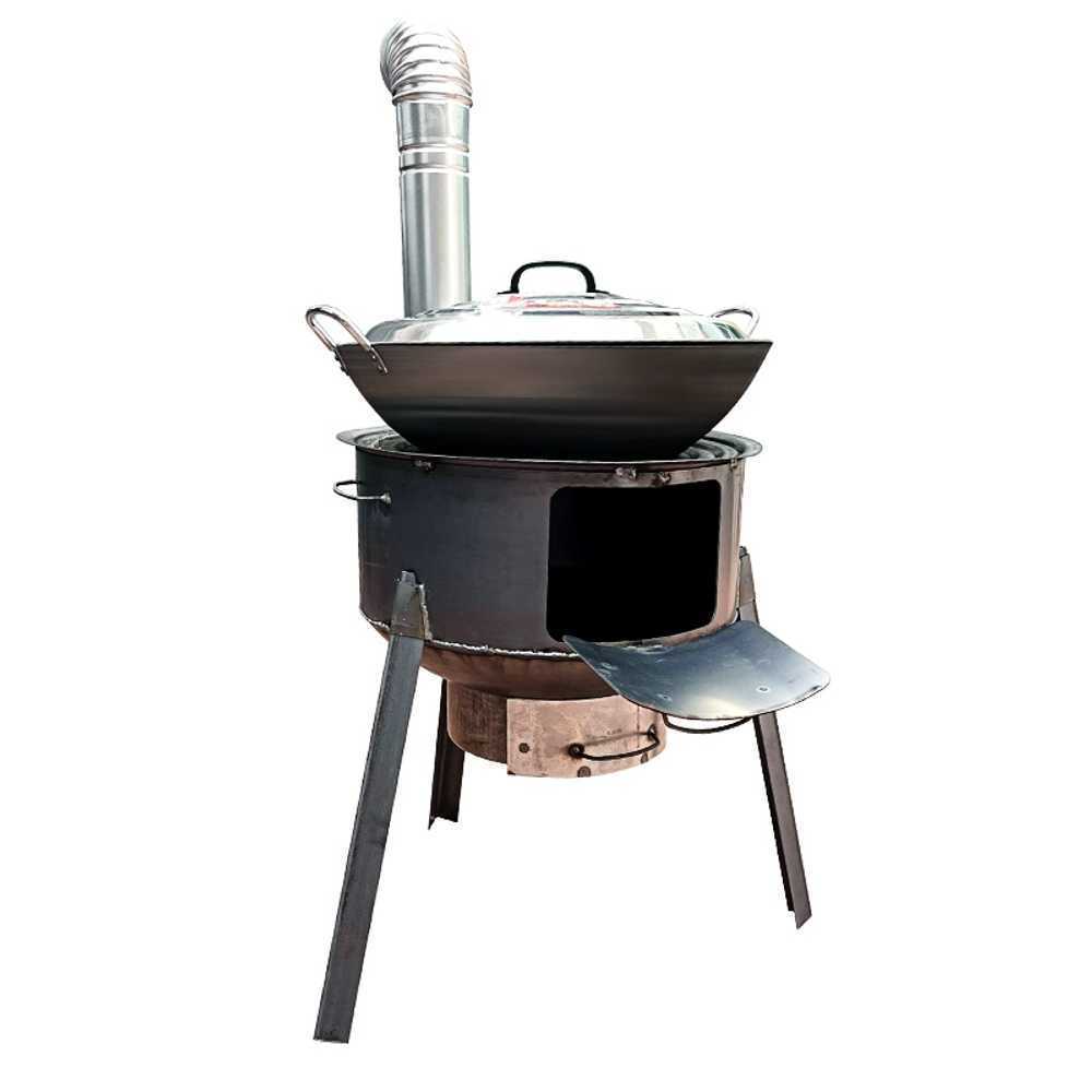 펜션 화로대 화덕 옛날 야외 아궁이 화로 마당 숯불 35cm+두께1.5 - 상품 이미지