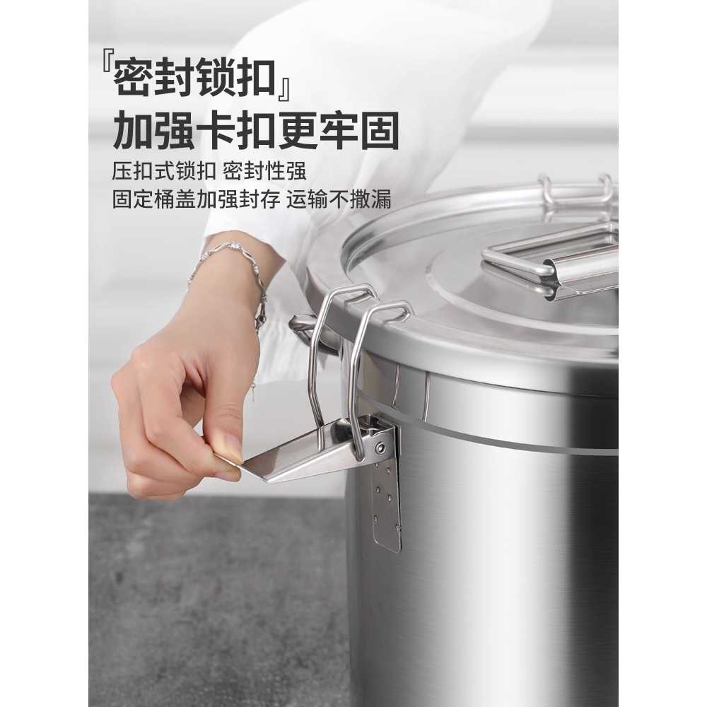 업소용 음식물 쓰레기통 수거통 짬통 밀폐식 음쓰통 20x20 5L 업그레이드 밀폐 - 상세 이미지 4