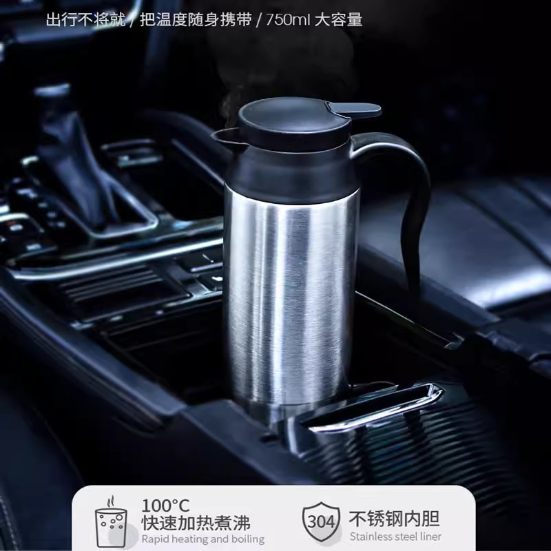 차량용 커피포트 전기 시거잭 다용도 분유포트 화물차 750ML 12V - 상세 이미지 2
