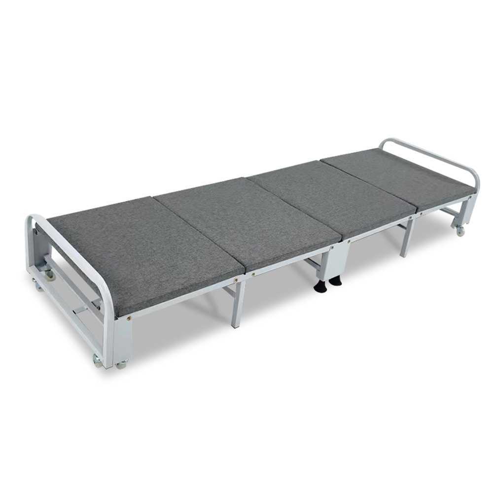 접이식 간이 월베드 다용도 싱글침대 사무실 폴딩 55cm 리넨 그레이 - 상품 이미지