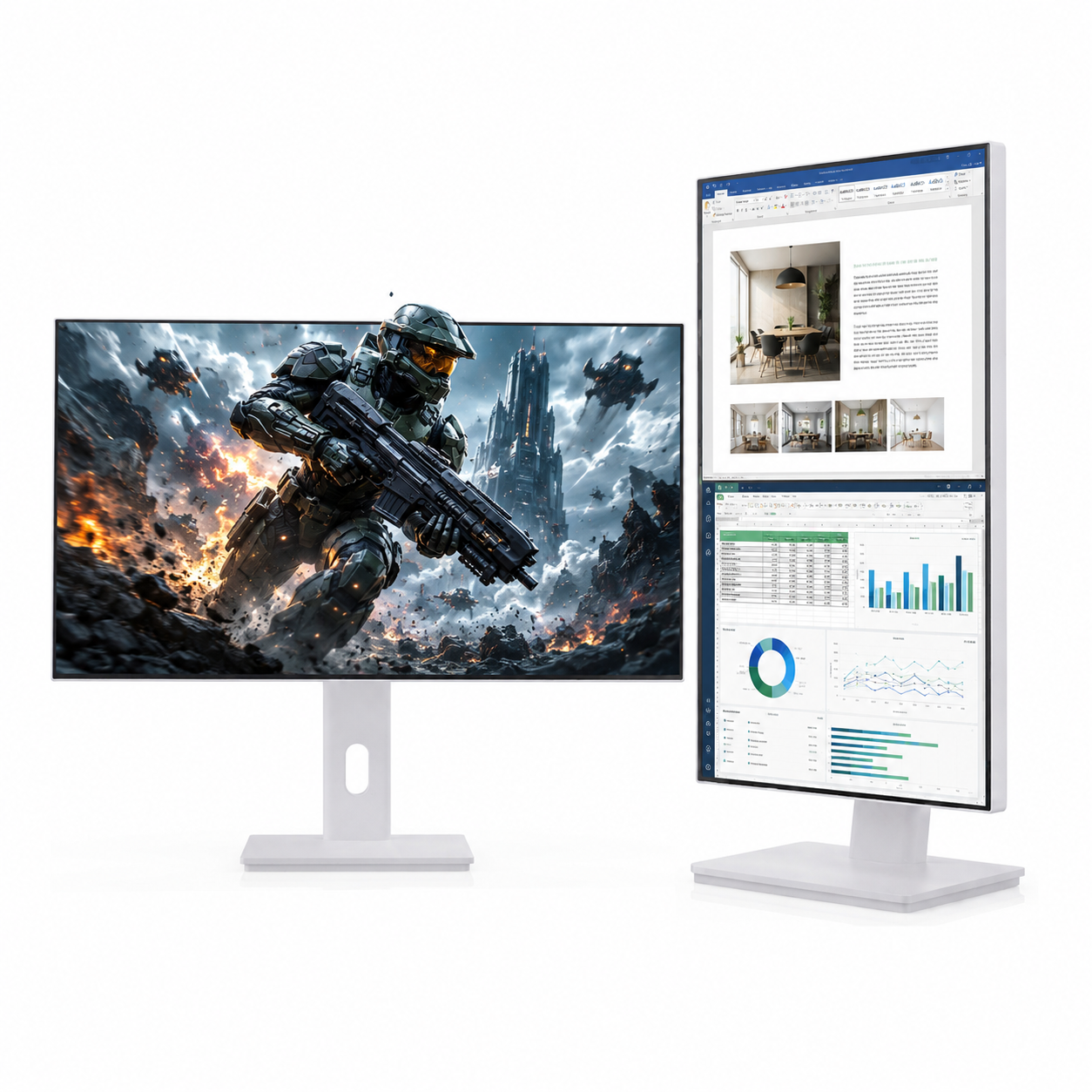 이노스 27UL120M UHD IPS USB-C PD65 KVM HDR 게이밍 멀티스탠드 68~69cm(27인치 모니터) - 상품 이미지