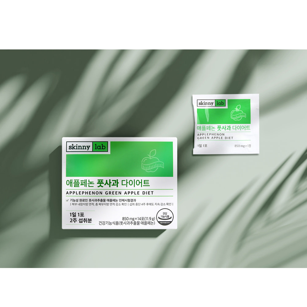 스키니랩 애플페논 풋사과 다이어트 효능 850mg 14포, 2개 - 상세 이미지 5