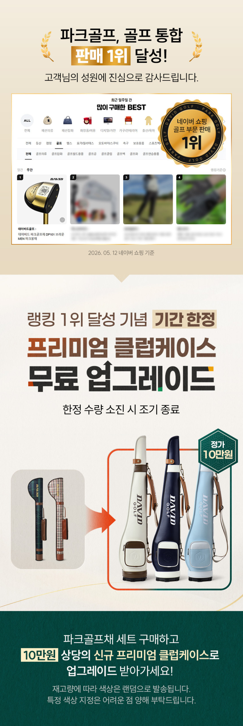 데이비드 감나무 프리미엄 파크골프채 DP300 클럽 MEN 파크볼채 판매처 상세 정보 이미지 2