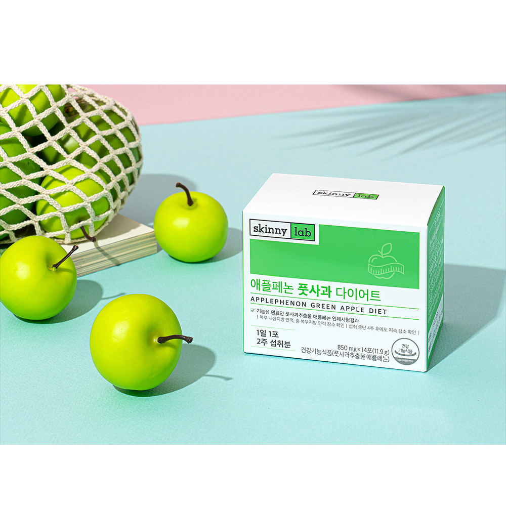 스키니랩 애플페논 풋사과 다이어트 효능 850mg 14포, 1개 이미지 6