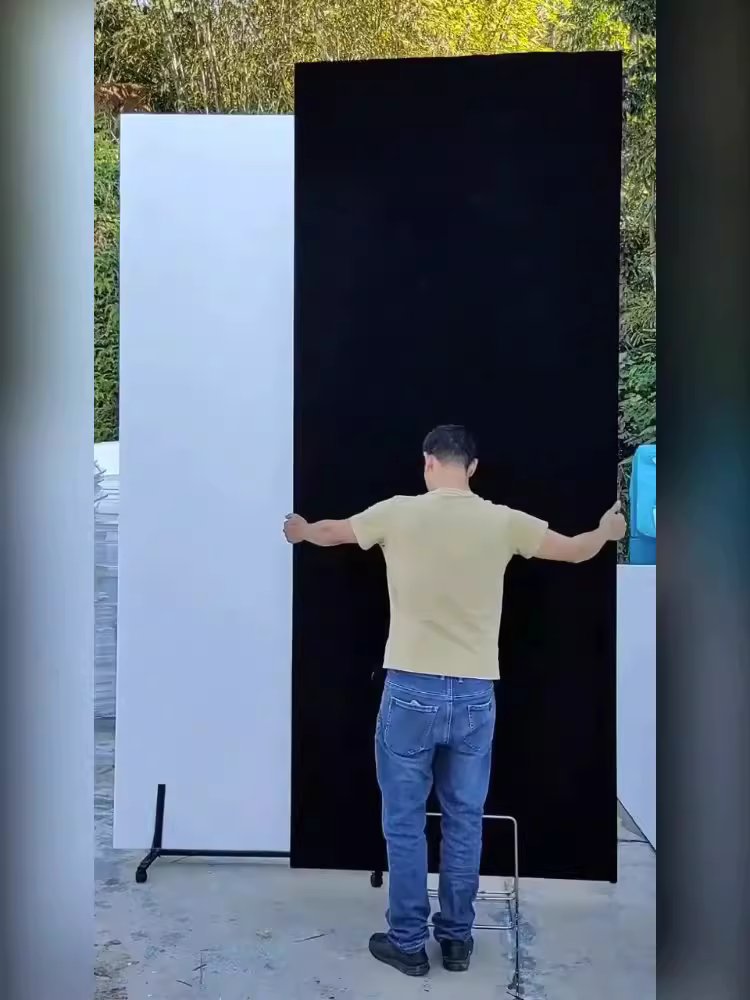 사각 반사판 스탠드 거치대 영상 유투버 촬영용 방송 화이트 200x100x5cm 이미지 6