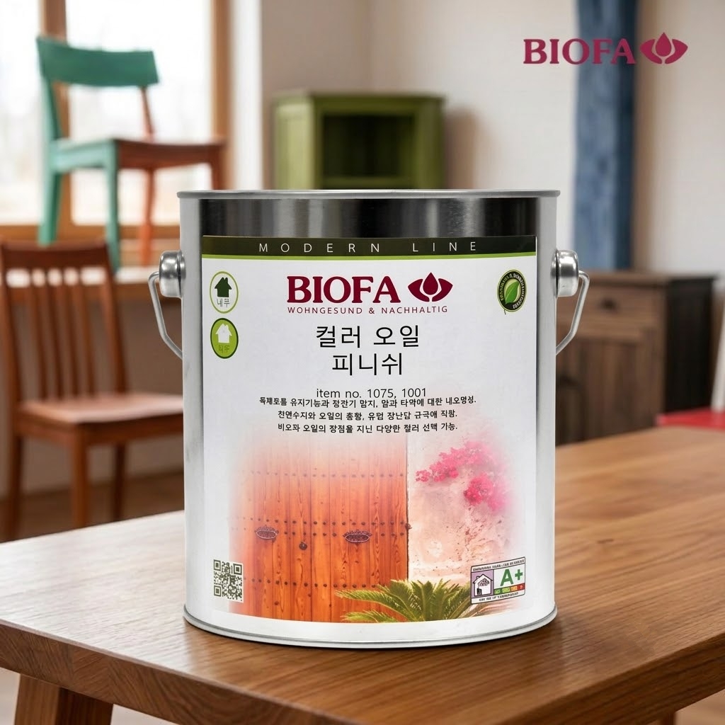 원목 하도 상도 컬러오일 2.5L 비오파 컬러 오일 피니쉬 1061~1080 - 상품 이미지