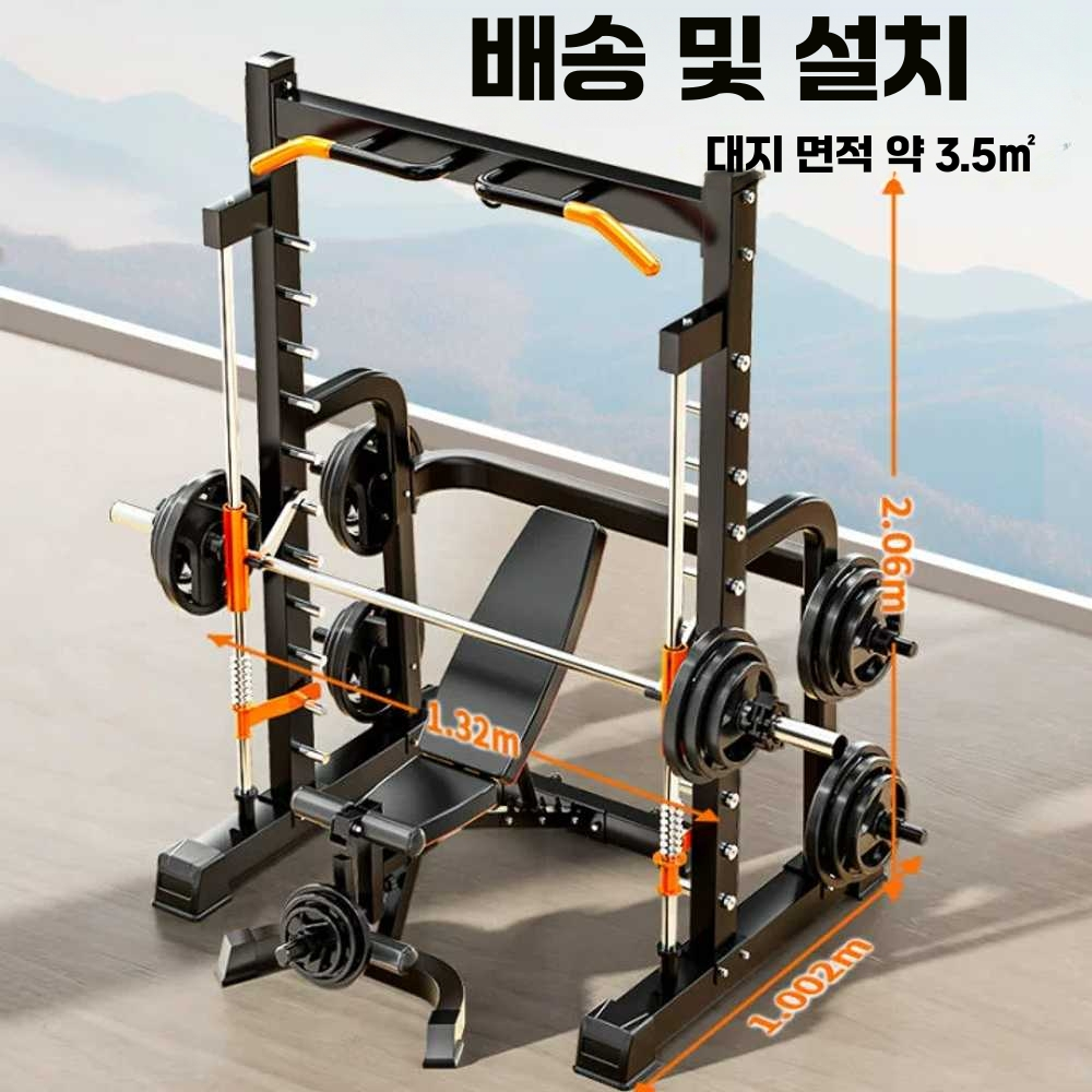 딥스머신 턱걸이 풀업 기구 스쿼트 피티샵 치닝디핑 기본모델 - 상세 이미지 5