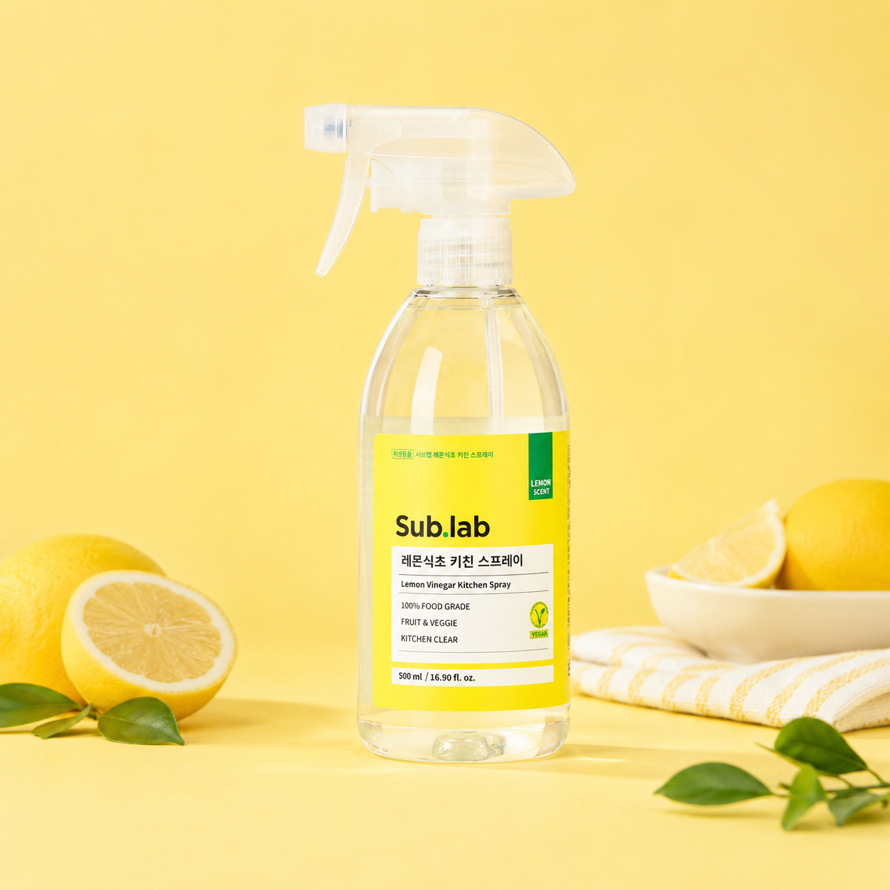 쉐프PICK 서브랩 레몬식초 키친 스프레이 500ml, 1개 - 상품 이미지