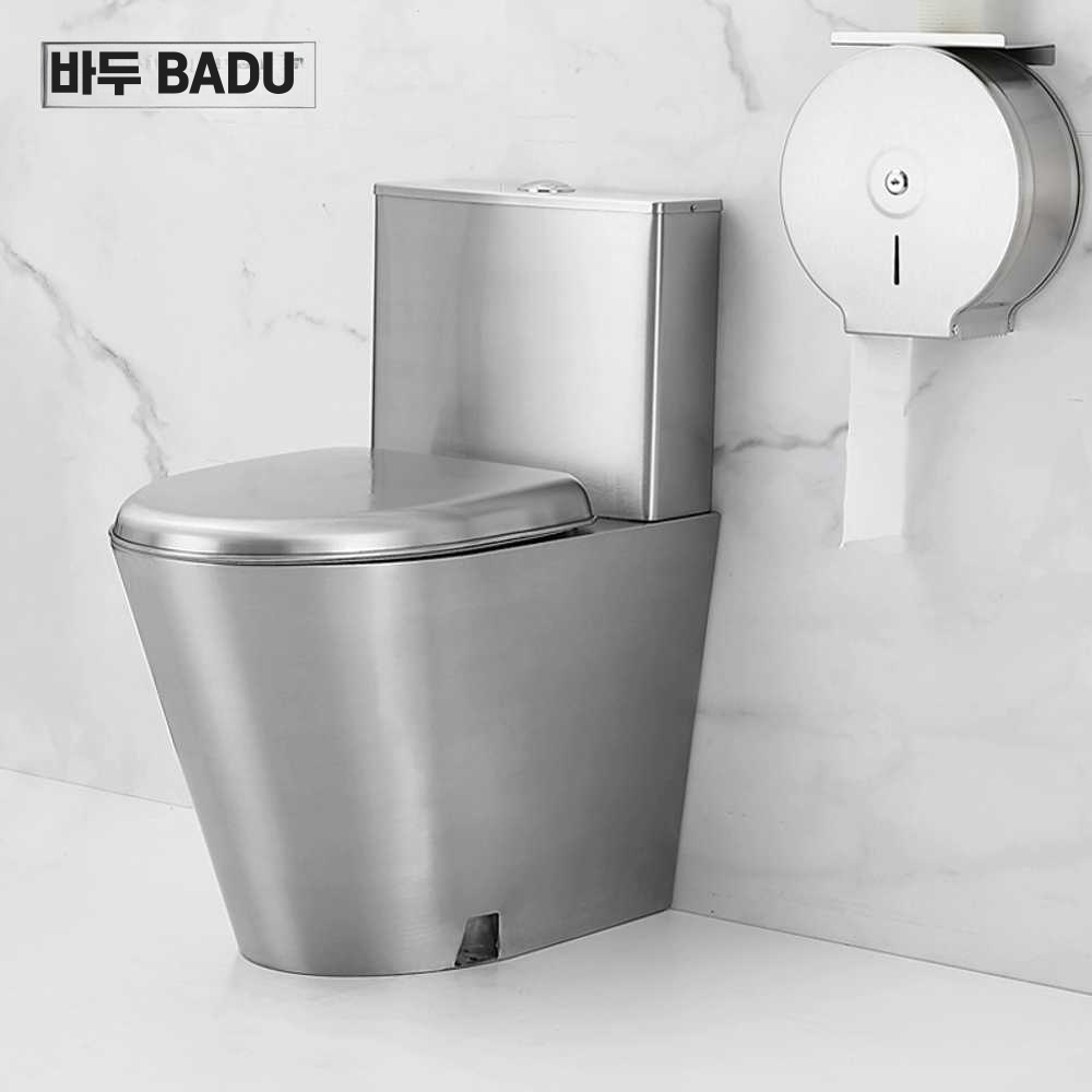 스텐 좌변기 고급 카페 인테리어 구치감 검찰청 심플 (8811모델) 바닥배수 30CM - 상세 이미지 4