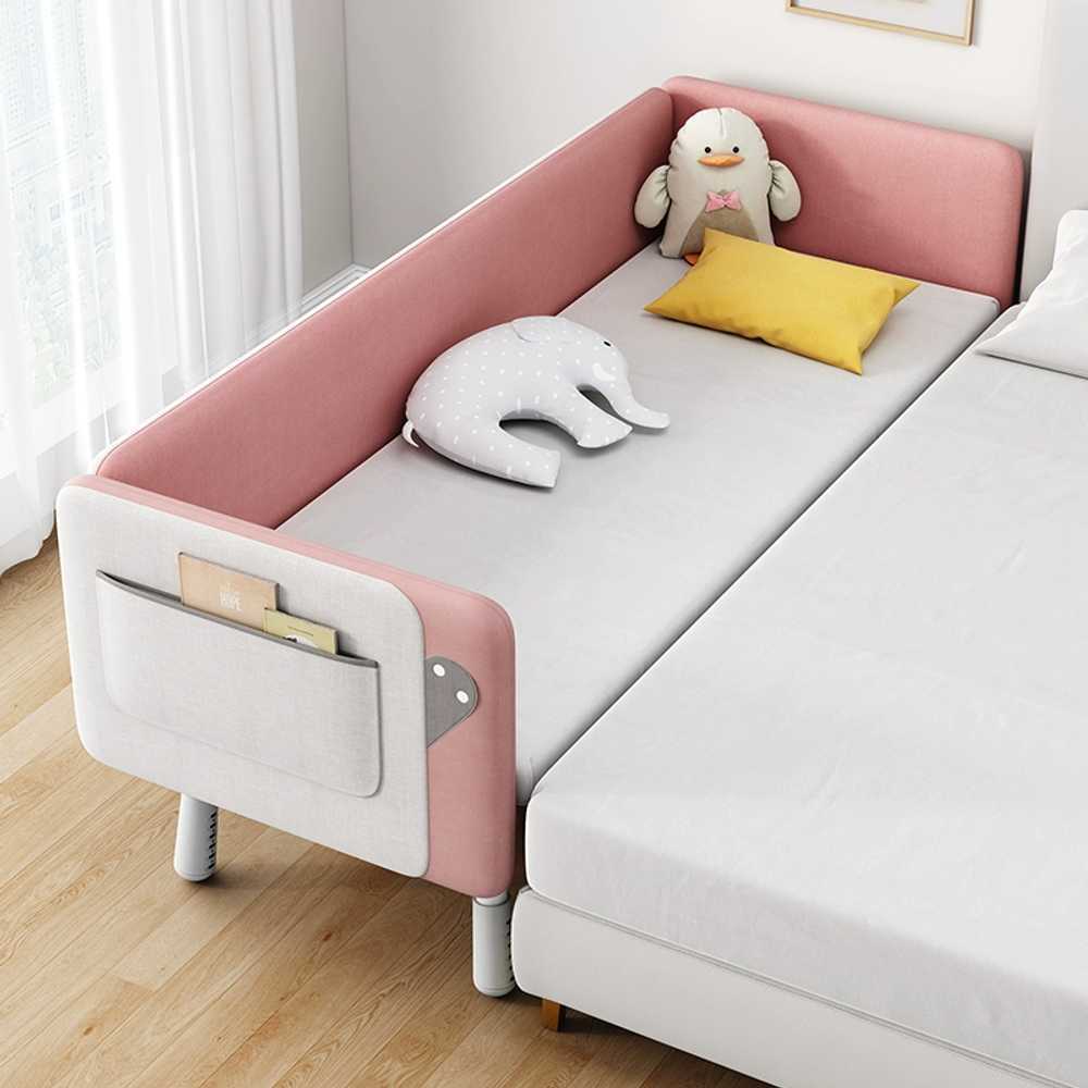 측면 확장 침대 접합 연결 추가 가드 깔판 늘리기 블루150x60cm - 상품 이미지
