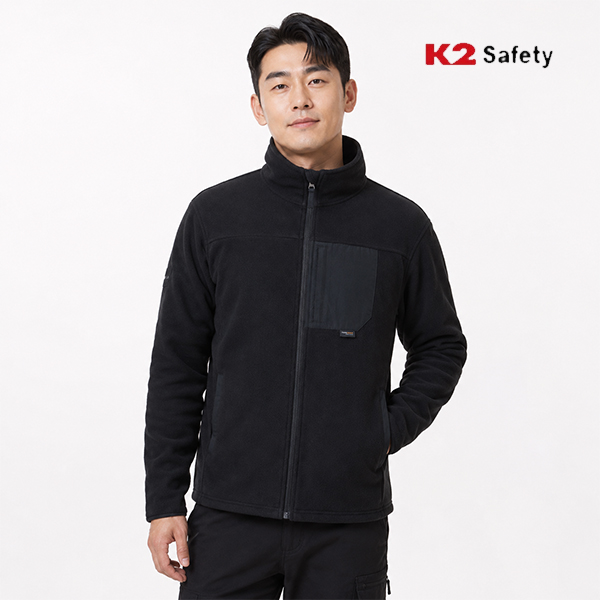 K2 세이프티 바람막이 자켓 남자 기모 작업복 겨울 플리스 재킷 F5102 - 상품 이미지