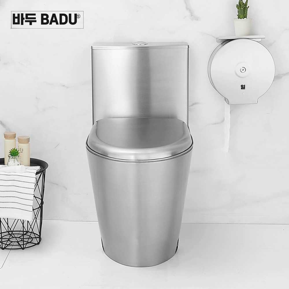 스텐 좌변기 고급 카페 인테리어 구치감 검찰청 심플 (8811모델) 바닥배수 30CM - 상세 이미지 5