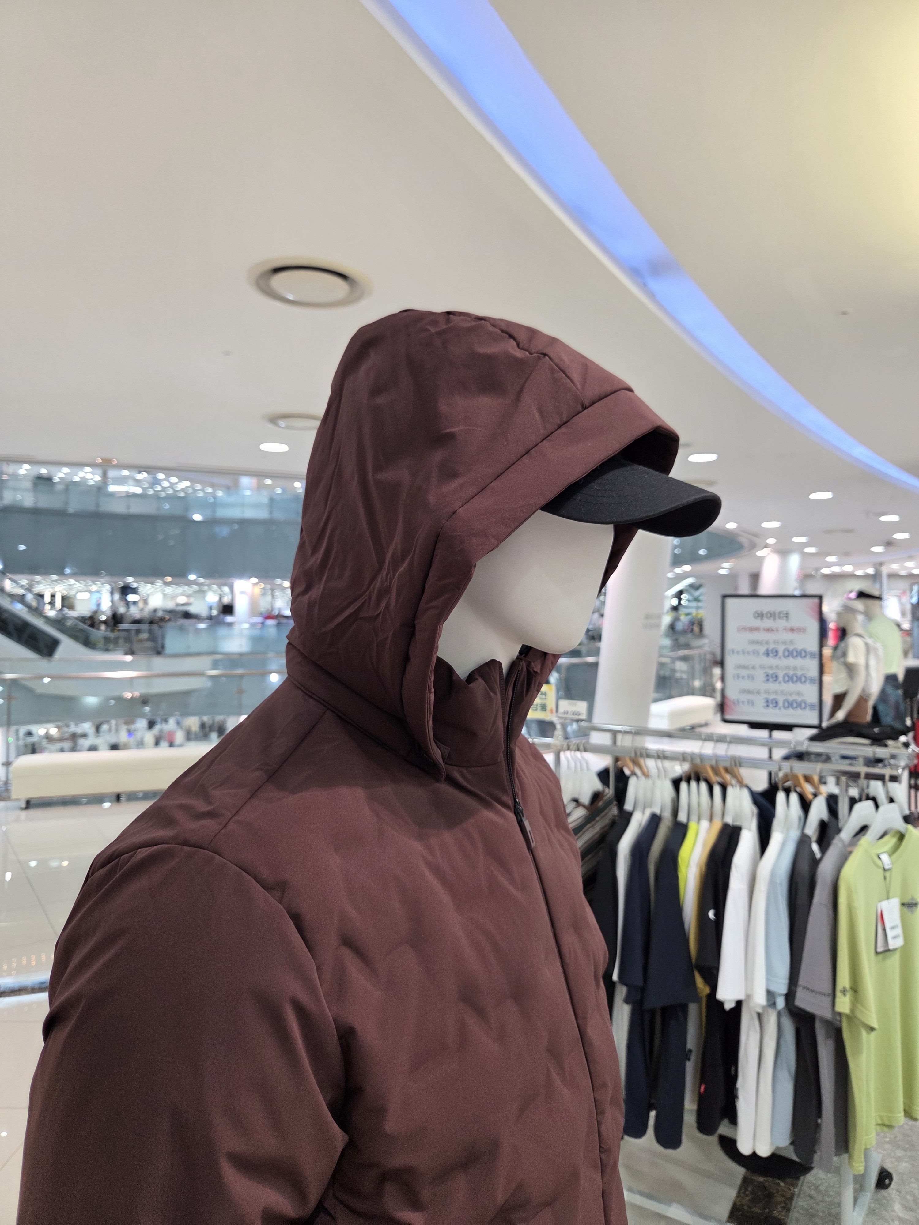 아이더 남성 경량 패딩 겨울 등산 기능성 아웃도어 구스 다운 MW25513 이미지 7