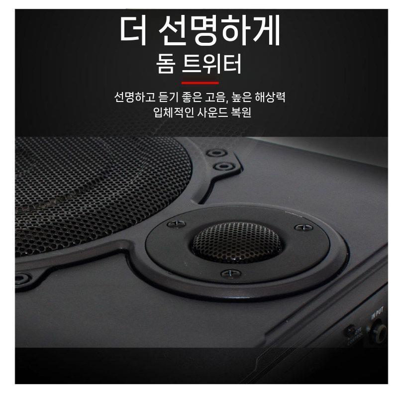 차량용 바닥우퍼 우퍼스피커 앰프 서브우퍼 초박형 8인치 듀얼 스피커 만능인 - 상세 이미지 3