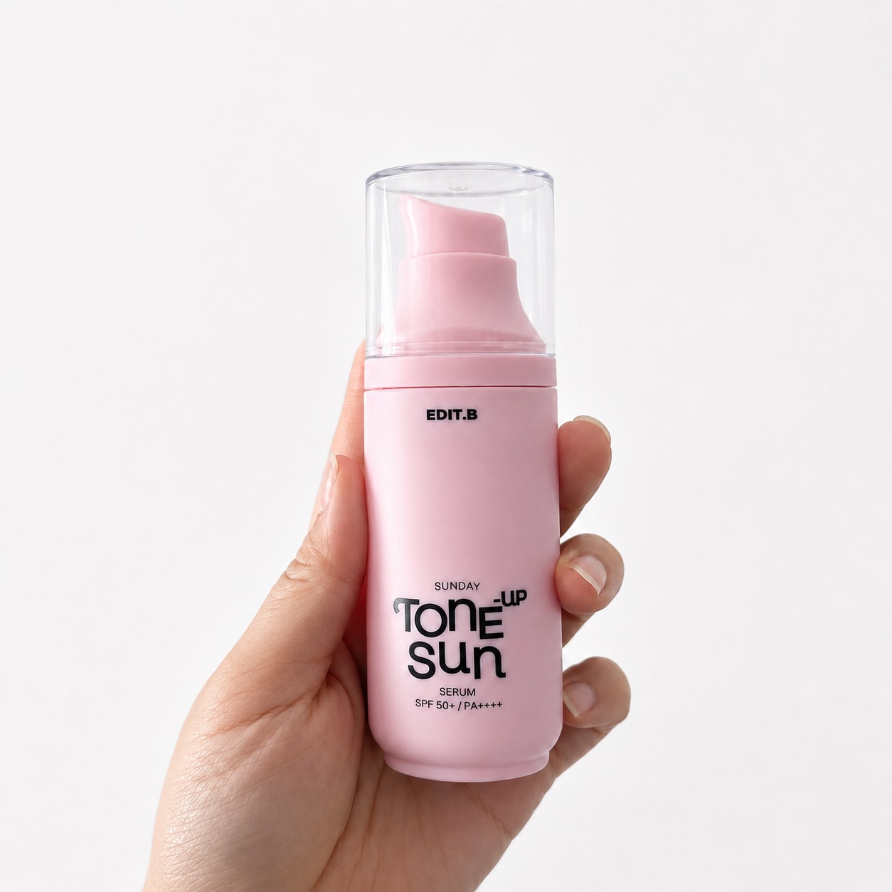 에딧비 선데이 톤업 선크림 선세럼 55ml 핑크 생기 1초 화잘먹베이스 파데프리 - 상품 이미지