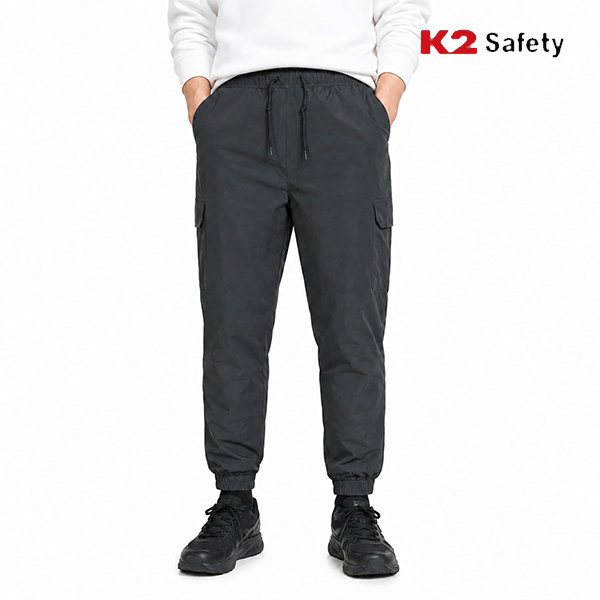 K2 세이프티 등산바지 작업복바지 밴딩 패딩 겨울 남자 하의 F4301 - 상품 이미지