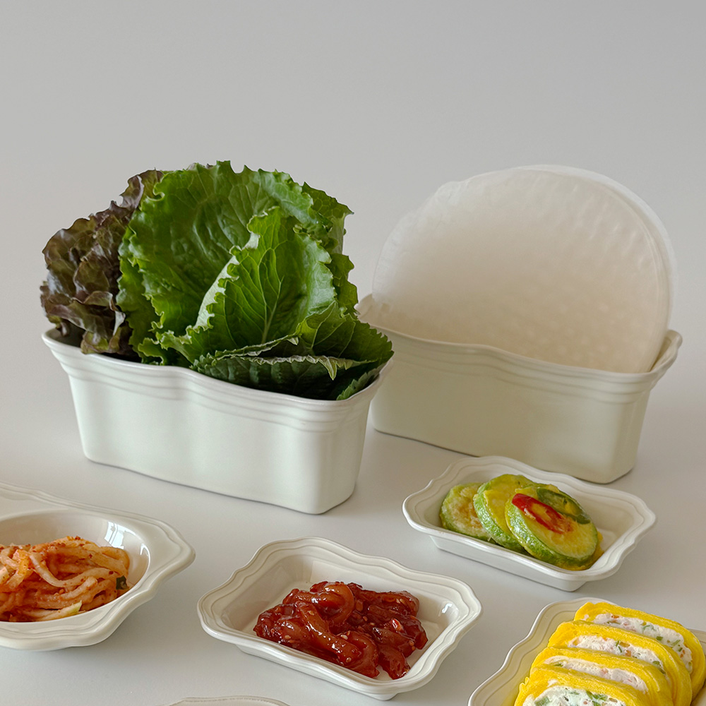 쏘에르 요리접시 찬기 쌈채소 그릇 라이스페이퍼 꽂이 홀더 - 상품 이미지