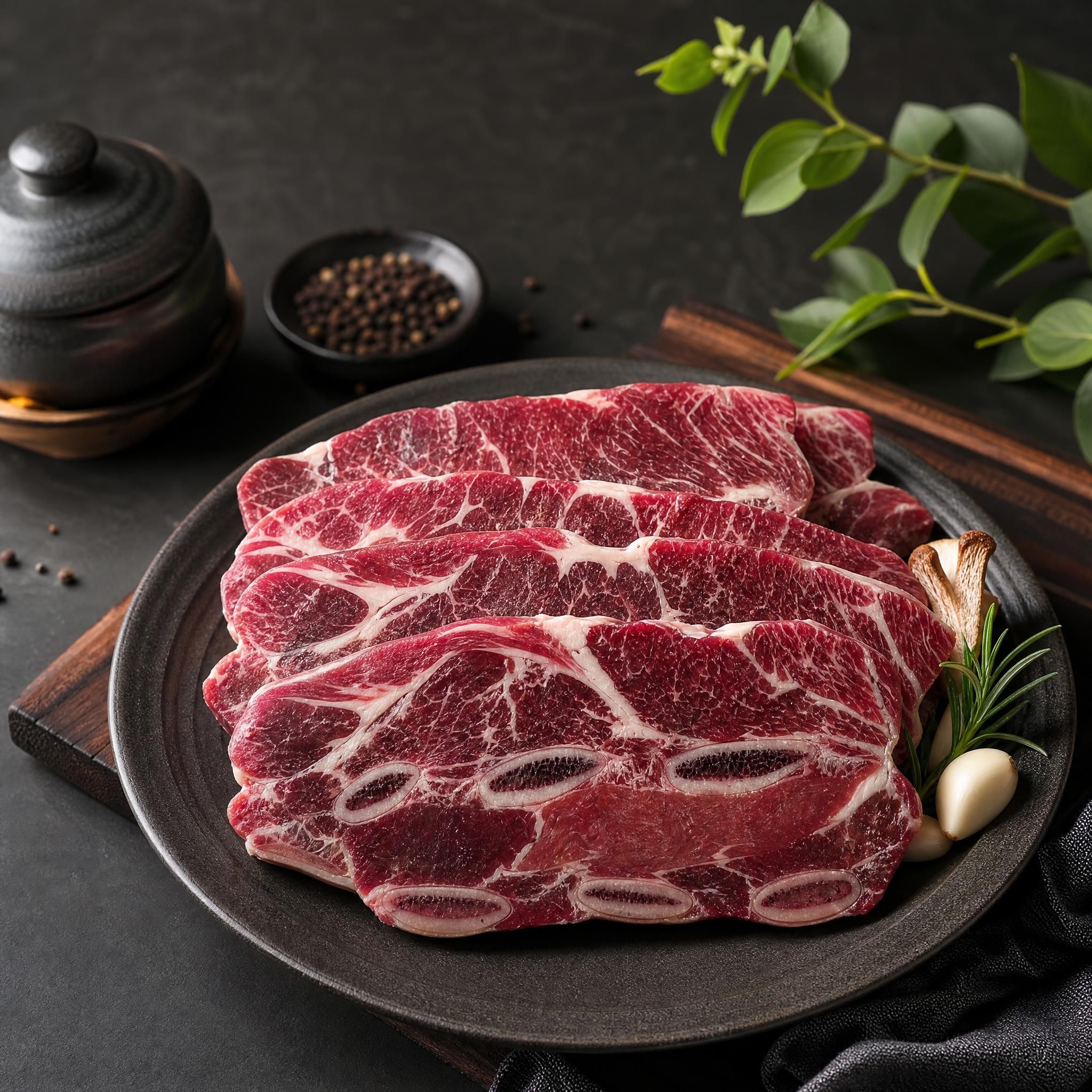 친절한고깃집 LA갈비 아일랜드산 냉동 착한가격 아이반찬 고기반찬 1kg - 상품 이미지