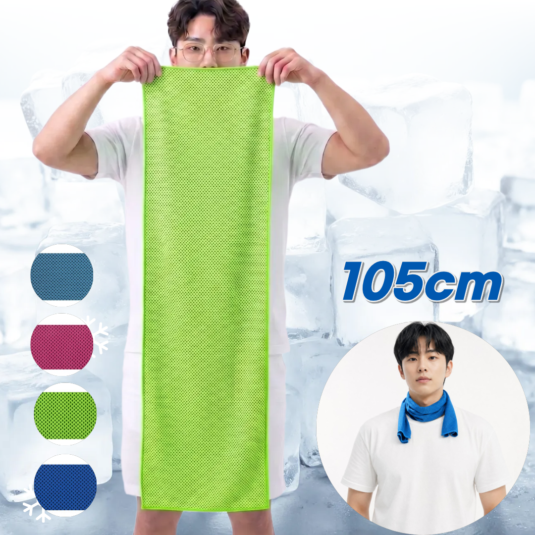 쿨링타올 여름 목수건 쿨 냉감 목도리 목아이스팩 105cm - 상품 이미지