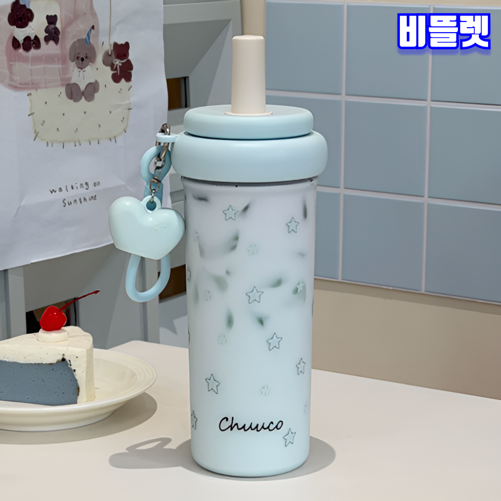 비뜰렛 트라이탄 아이스 텀블러 빨대 물병 보온 보냉 빨대뚜껑키링 700ml - 상세 이미지 2