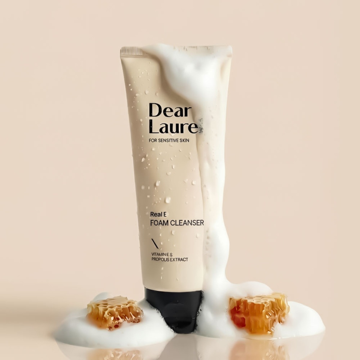 디어로렌 리얼E 약산성 폼클렌징 AHA 각질 저자극 비타민E 세안제 노폐물제거, 150ml, 1개 - 상품 이미지