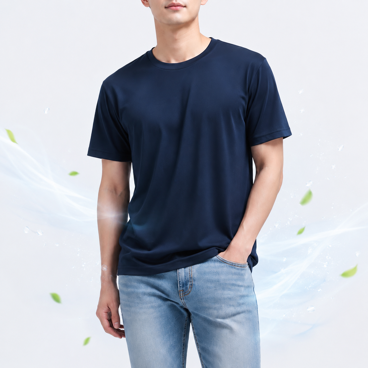 남녀공용 기능성 반팔 여름 쿨티셔츠 운동 헬스티 - 상품 이미지