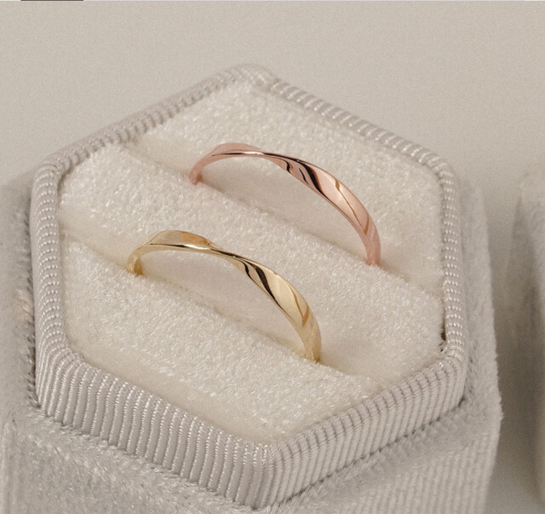 💍14K 심플 꼬임 반지