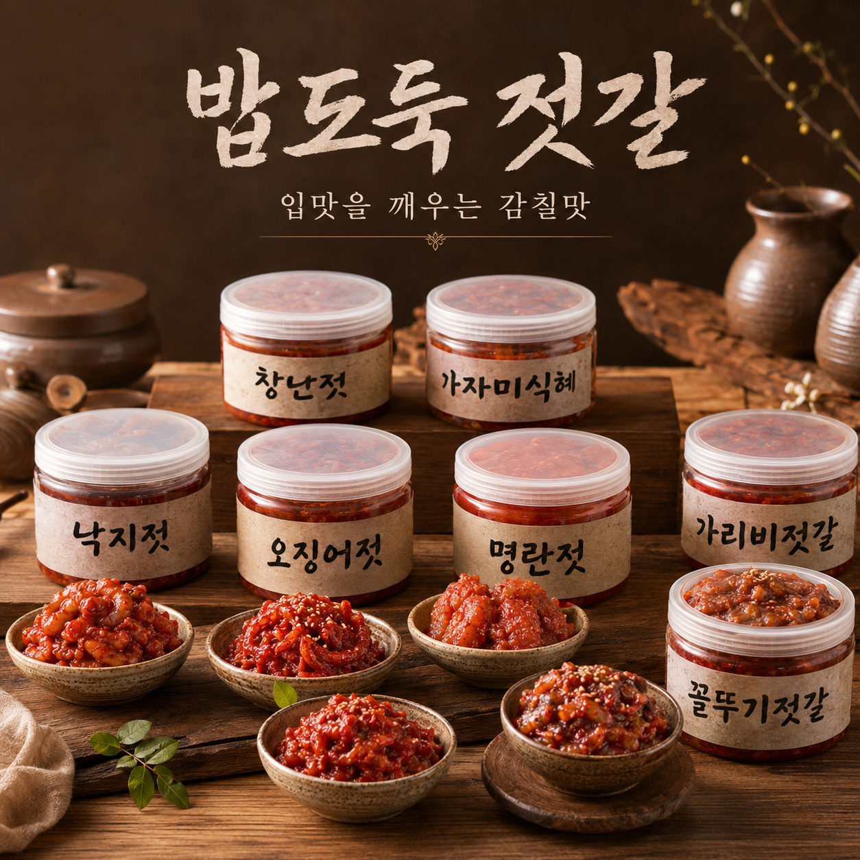 젓갈 500g 무색소명란 양념낙지오징어창난젓 가자미식혜 꼴뚜기젓갈 파지명란 황석어젓 이미지 6