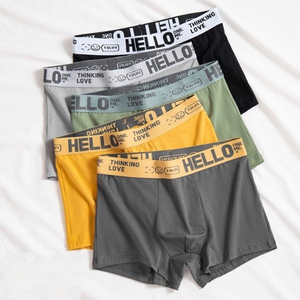 헬로 HELLO 남자 남성 속옷 팬티 드로즈 사각 면 5컬러 사각드로즈 - 상품 이미지